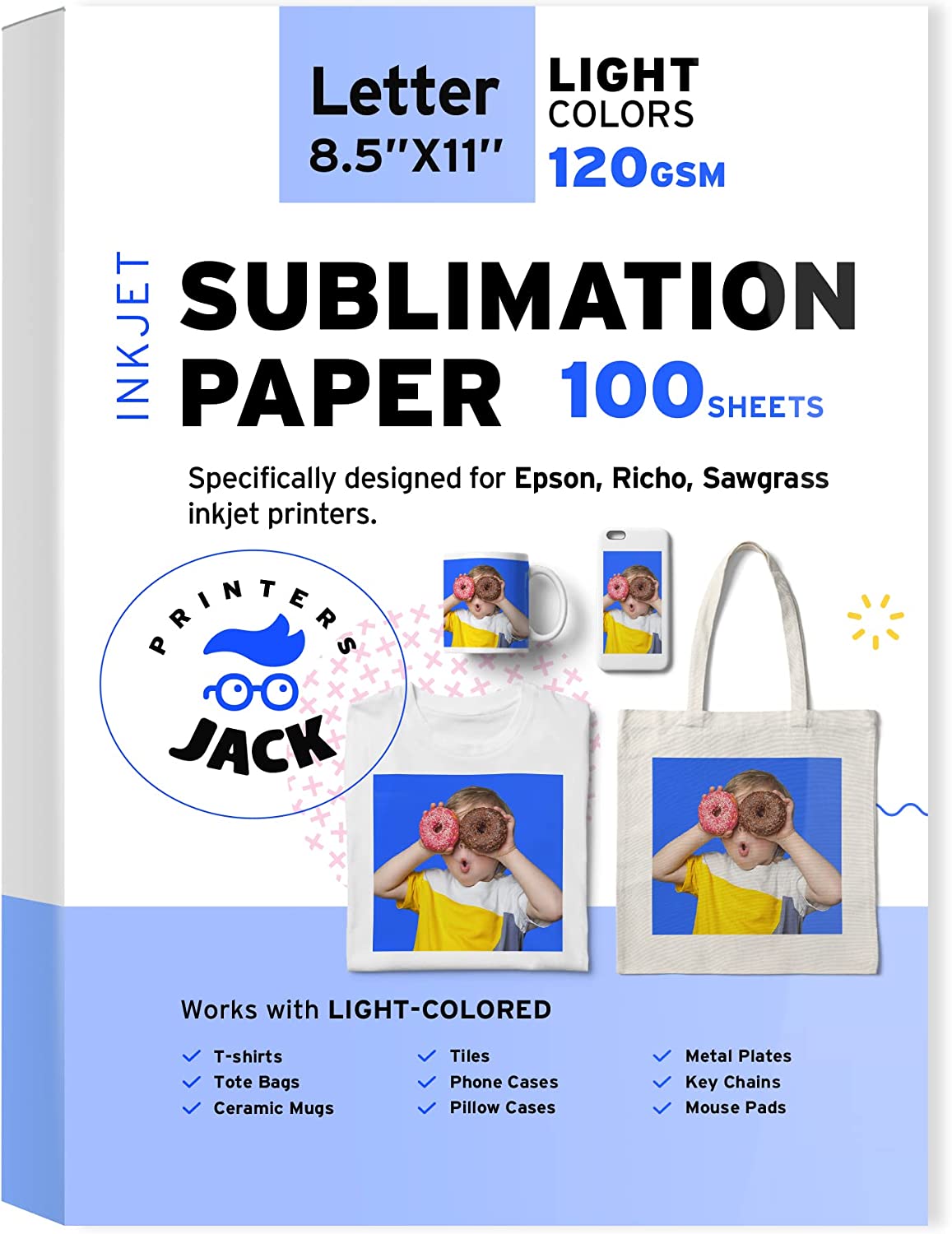 Printers Jack Sublimation Paper For Any Epson Sawgrass Inkjet
