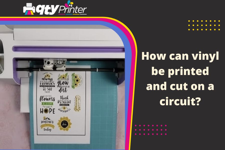 How can vinyl be printed and cut on a circuit?